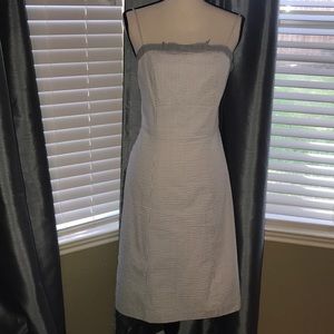 Grey/White Seersucker Sundress